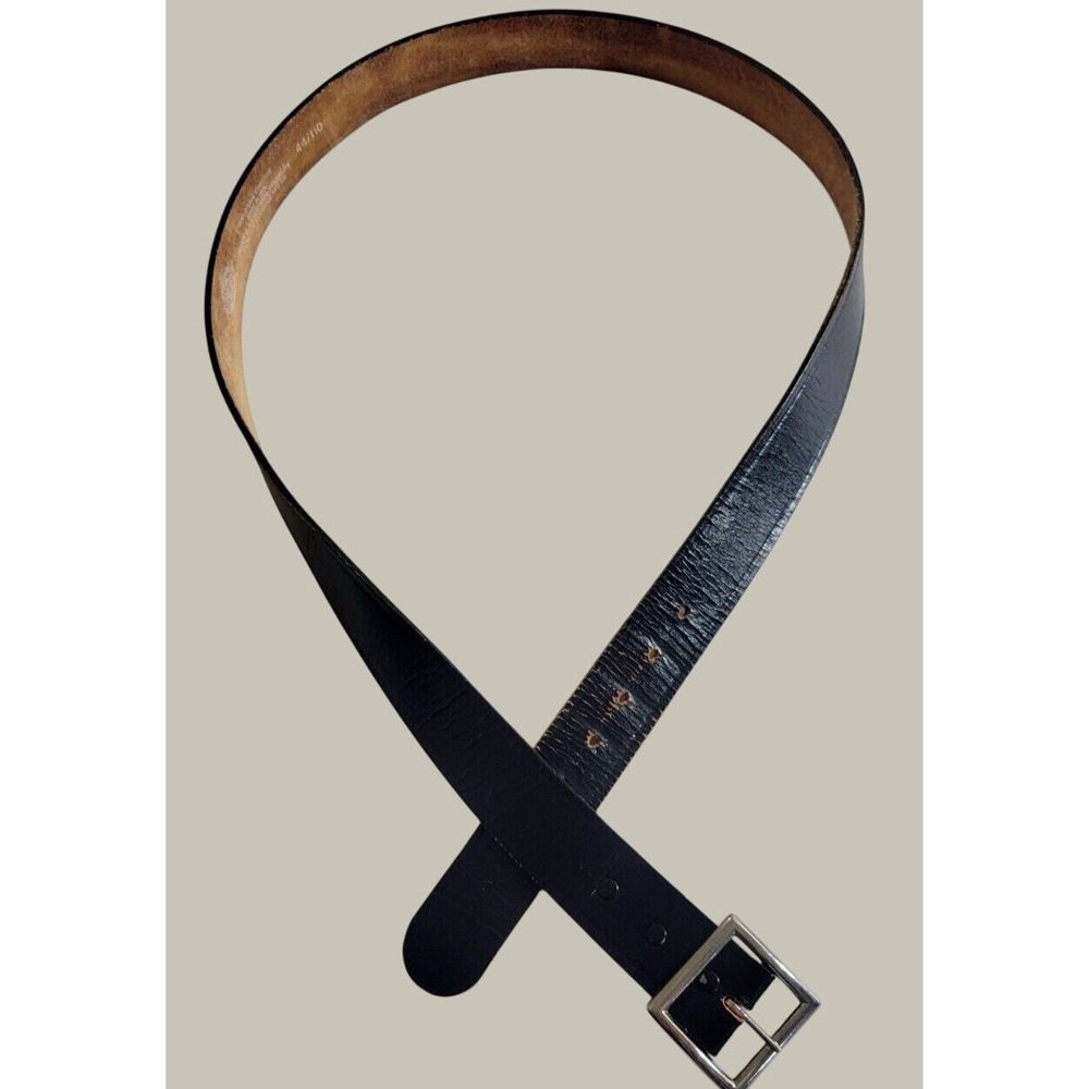 Dickies Leather Belt Workwear Classic Minimalist Everyday USA Made Black Sz 44